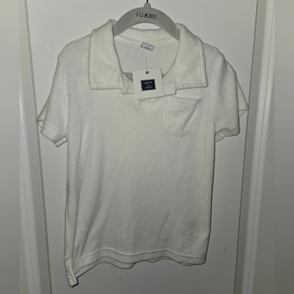 Boys Janie & Jack white polo